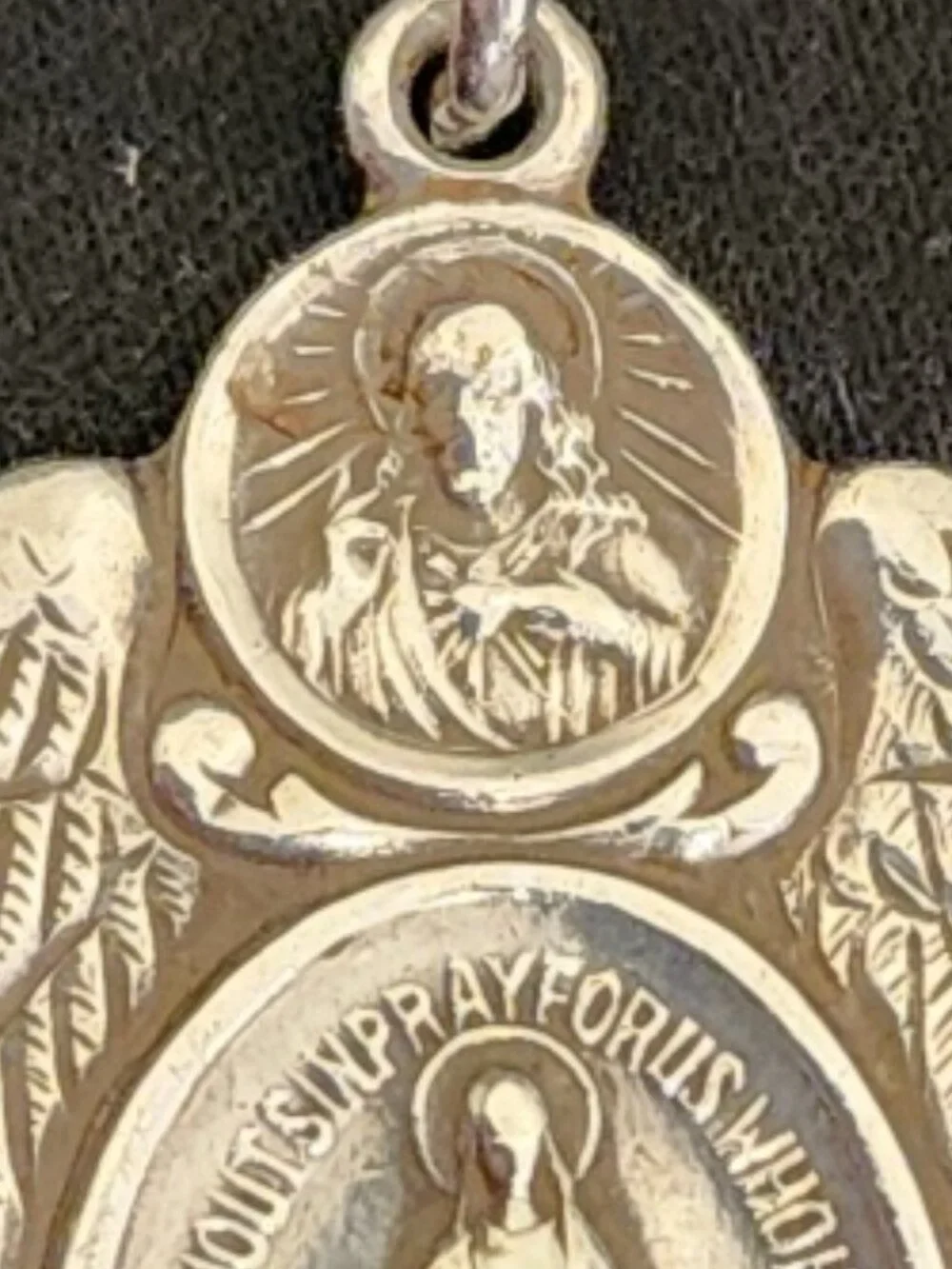 Vintage WWII Sterling Silver Miraculous Medal 